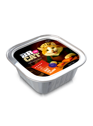 br for cat pate with salmon 100g