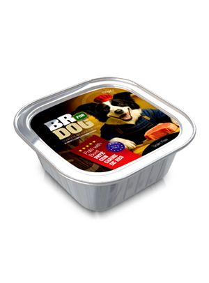 br for dog pate with beef 150g