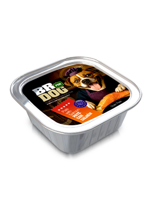 br for dog pate with salmon 150g